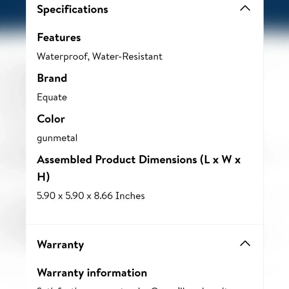 Equate new specs